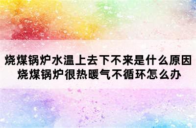 烧煤锅炉水温上去下不来是什么原因 烧煤锅炉很热暖气不循环怎么办